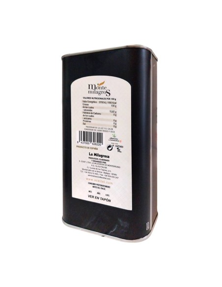 Aceite de oliva en lata de 1 litro (100% Virgen Extra)
