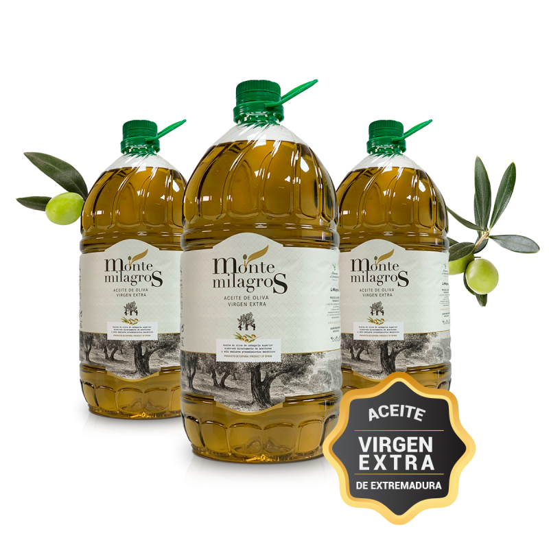 Huile d'olive Extra Vierge Pet 3x5 Litres Espagne