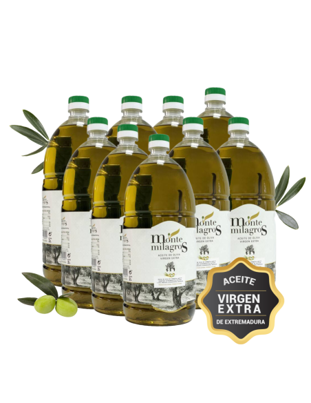 Comprar Aceite de Oliva Virgen Extra Monterrubio Botella 2 Litros Montemilagros