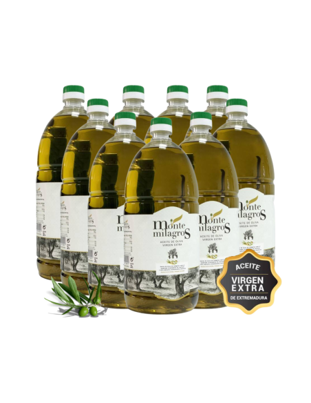 Huile d'Olive Extra Vierge 9x2 L Montemilagros Prix Carton!