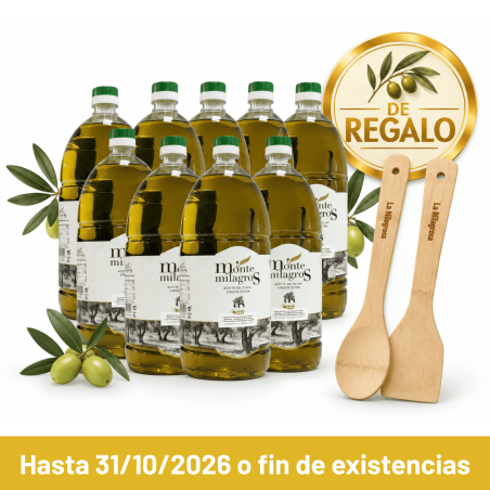 Comprar Aceite de Oliva Virgen Extra Monterrubio Botella 2 Litros Montemilagros